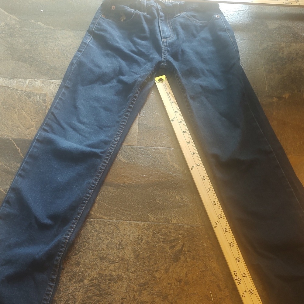 U.S. Polo Assn Jeans Kids Size 8 Dark Wash Excellent Straight Leg Denim Pants